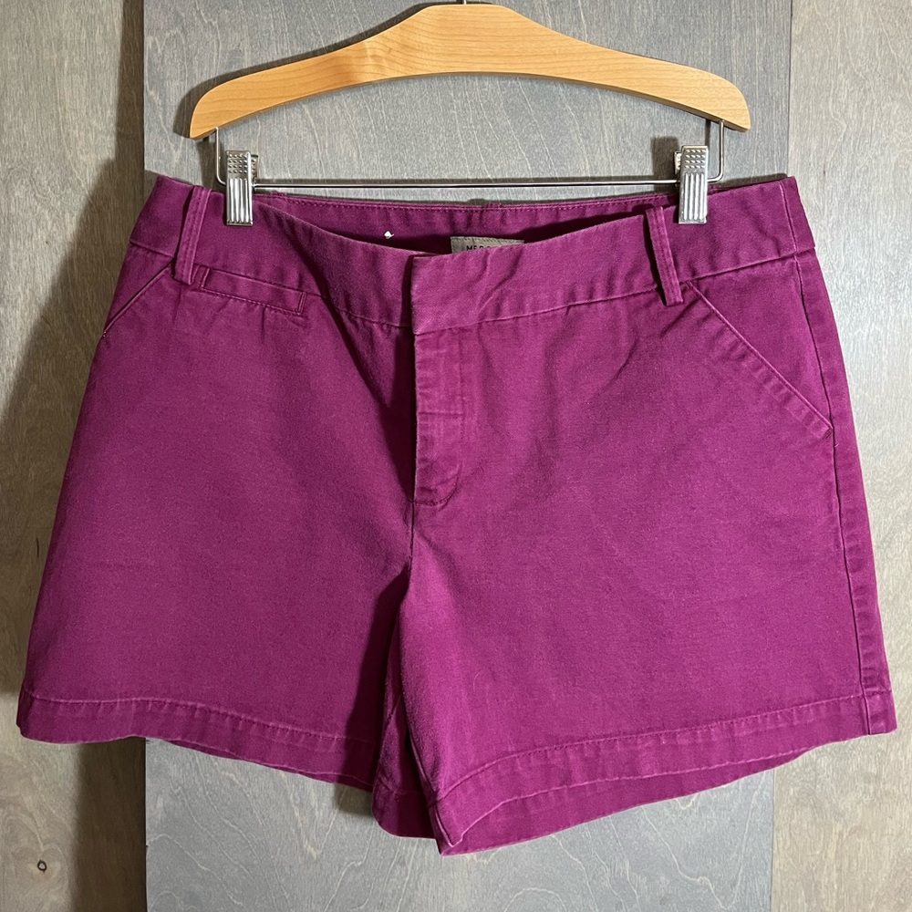 Merona Cotton Berry Ladies Shorts 12